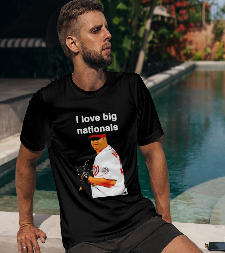 Todd Coffey Washington Nationals I Love Big Nationals White Jersey T-Shirt