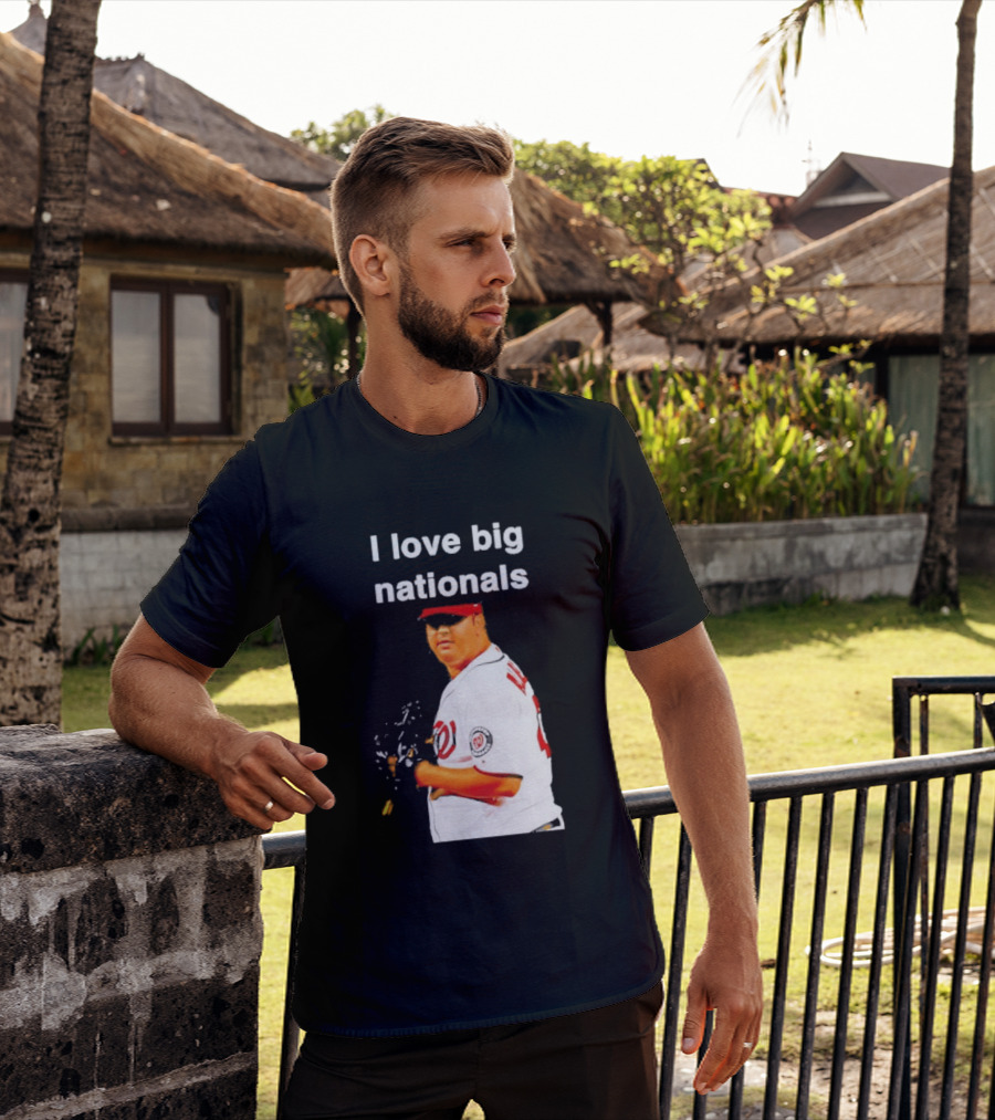 Todd Coffey Washington Nationals I Love Big Nationals White Jersey T-Shirt