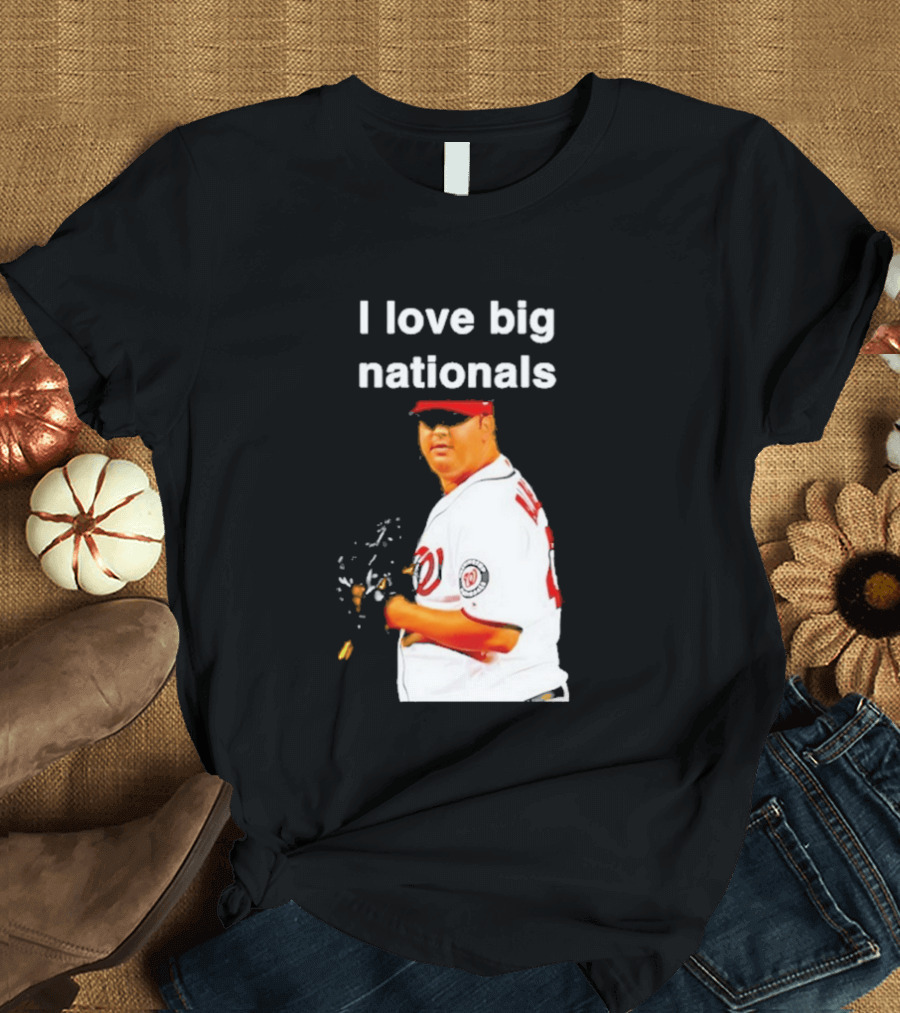 Todd Coffey Washington Nationals I Love Big Nationals White Jersey T-Shirt