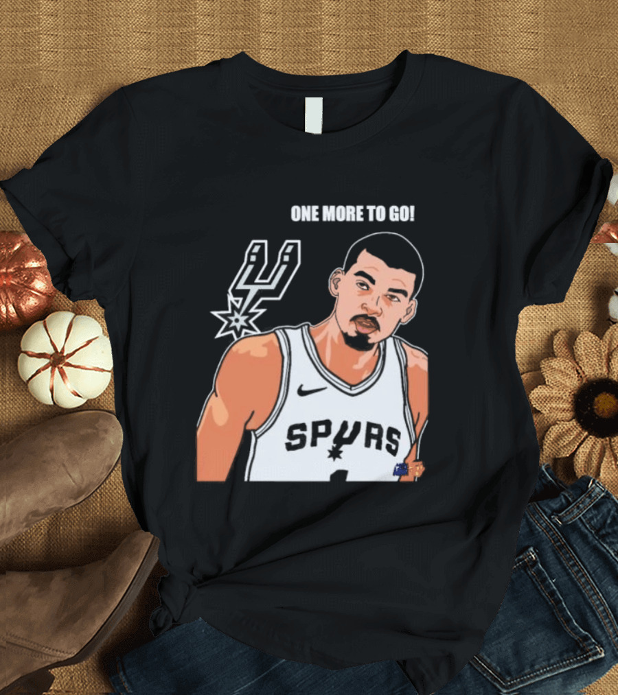 Victor Wembanyama San Antonio Spurs One More To Go T-Shirt