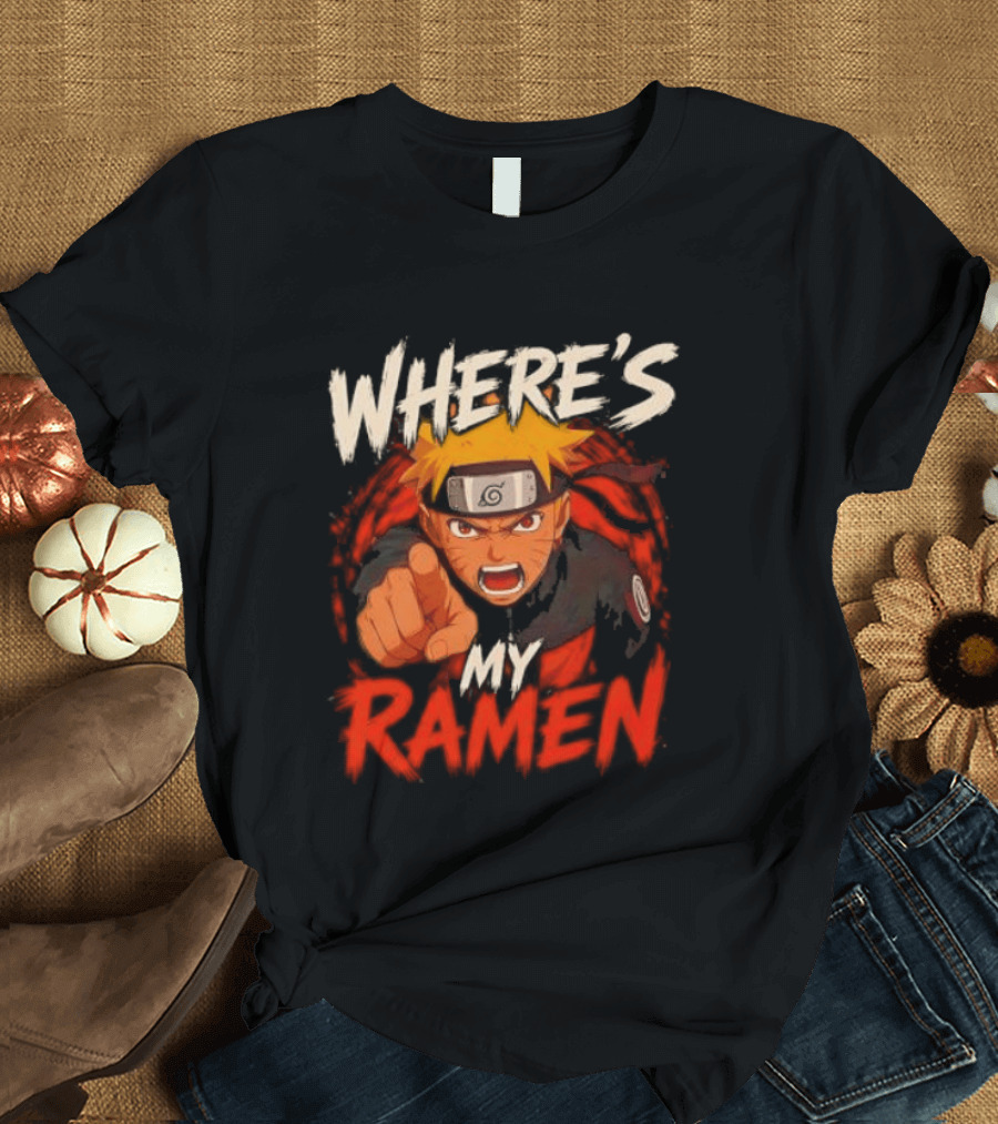 Where's My Ramen Naruto T-Shirt