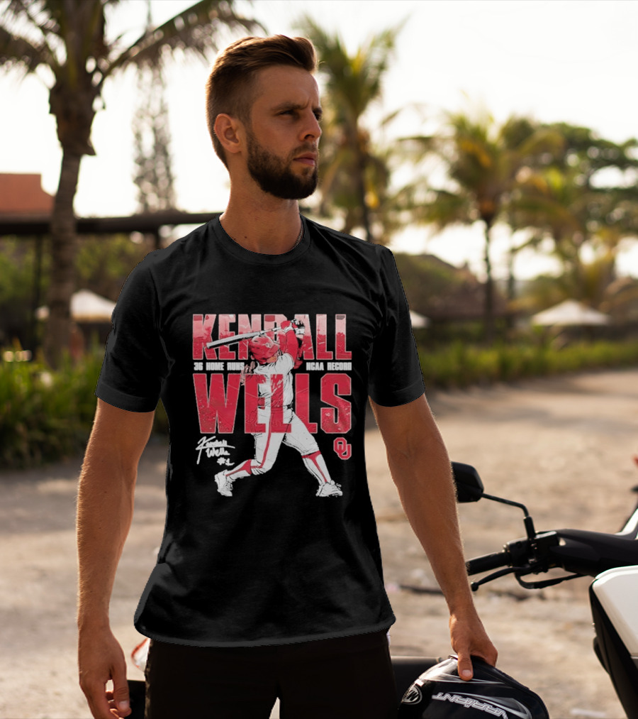 Kendall Wells 36 Home Runs Oklahoma Sooners NCAA Record T-Shirt