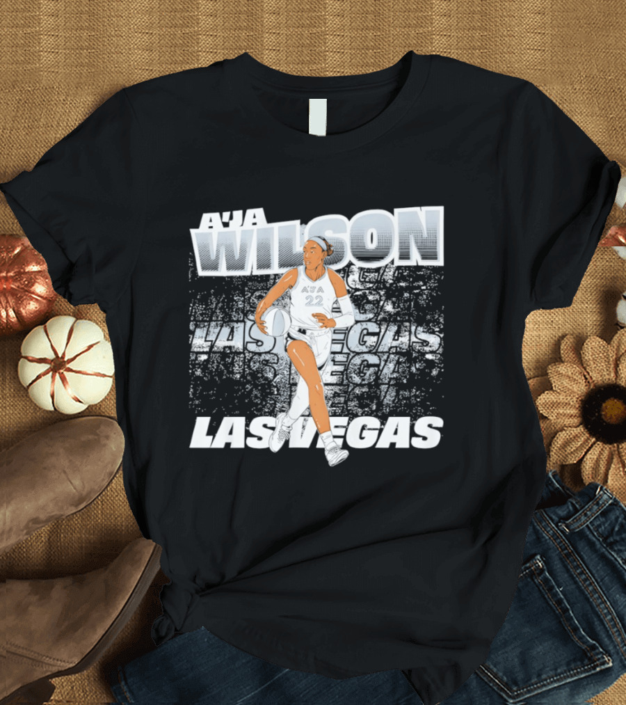 A'ja Wilson 22 Las Vegas Basketball Star T-Shirt