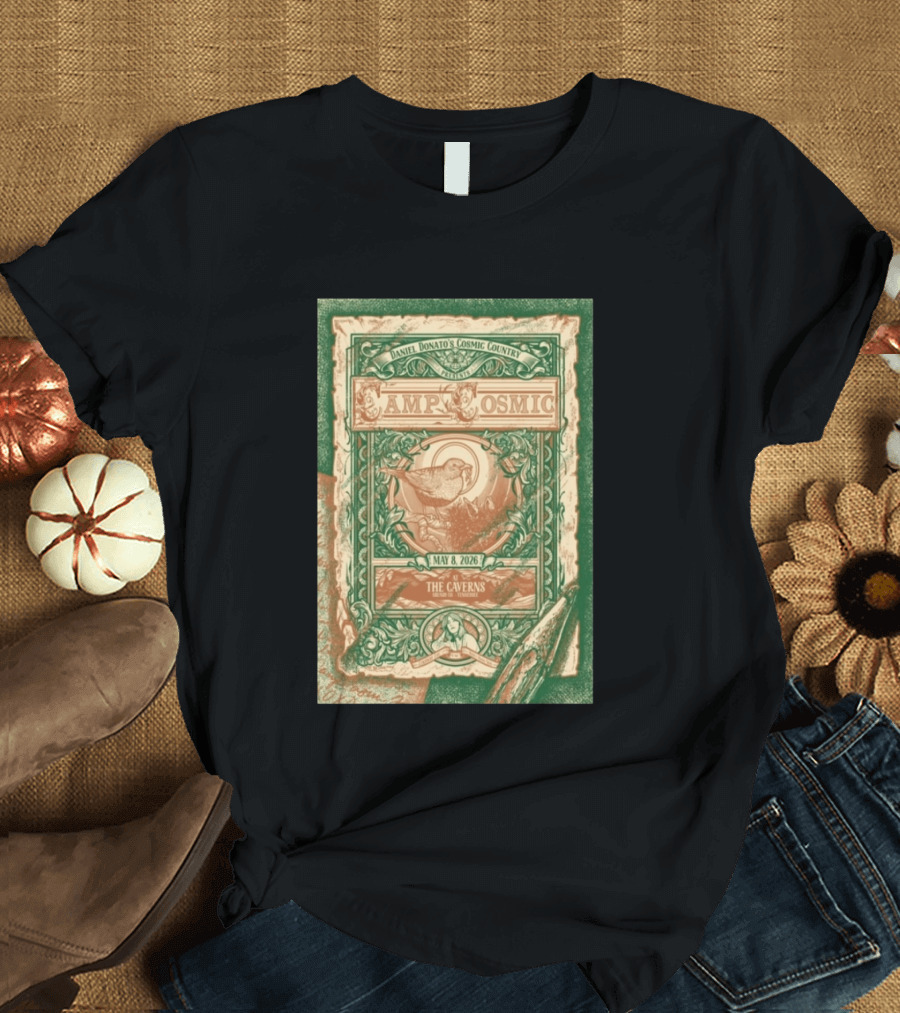 Daniel Donato's Cosmic Country Camp Cosmic May 8 2026 The Caverns Pelham Tennessee T-Shirt