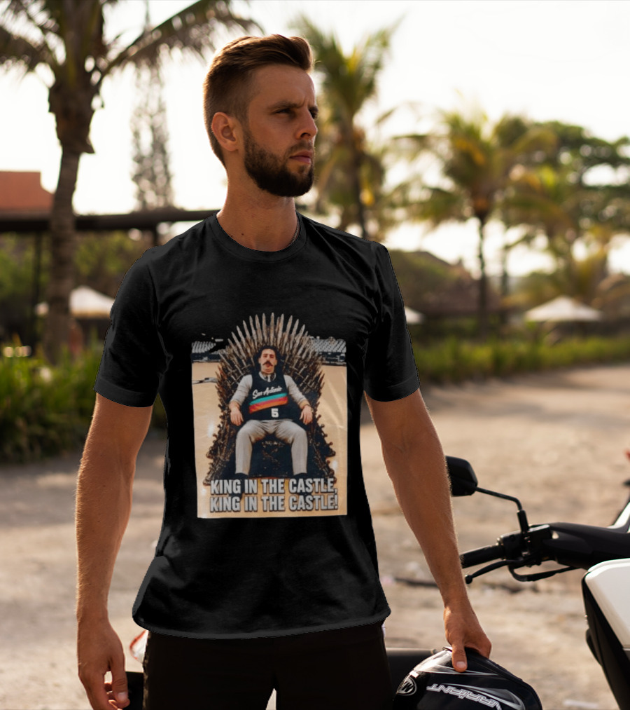San Antonio Spurs King In The Castle Iron Throne T-Shirt