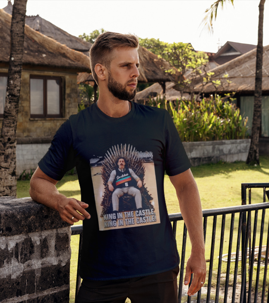 San Antonio Spurs King In The Castle Iron Throne T-Shirt