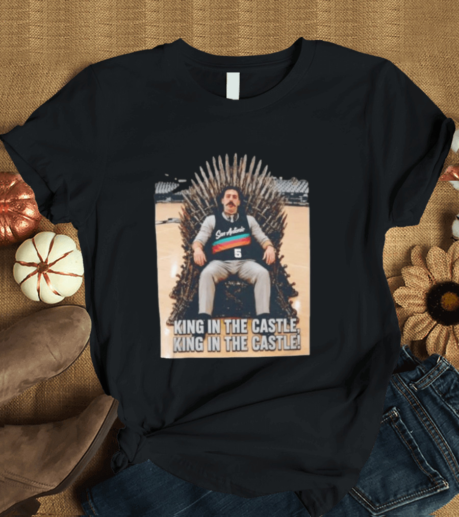 San Antonio Spurs King In The Castle Iron Throne T-Shirt
