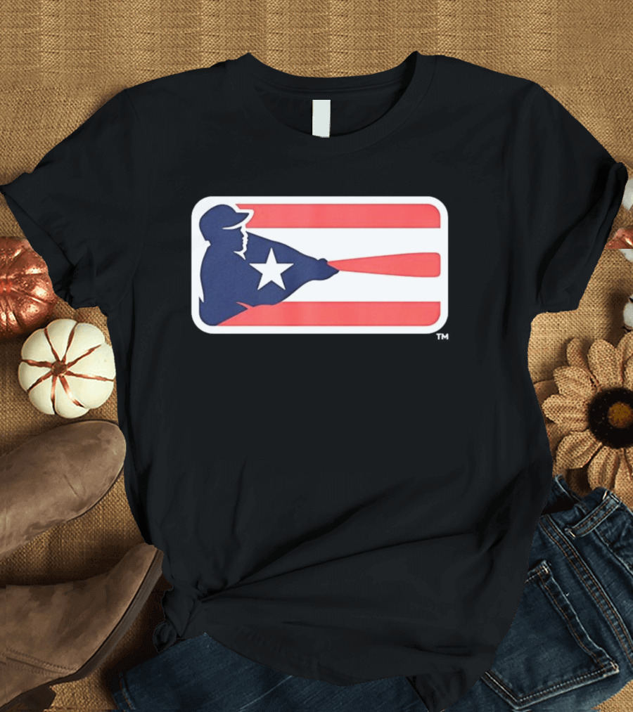 Liga De Béisbol Profesional Roberto Clemente MLB Puerto Rico Flag Baseball Player Star T-Shirt