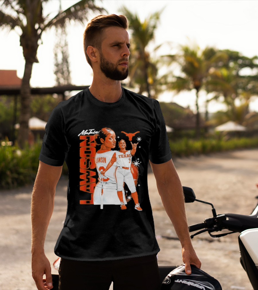 Mataia Lawson Texas Longhorns Softball Player Number 3 T-Shirt