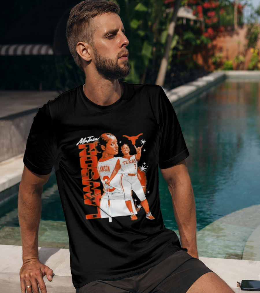 Mataia Lawson Texas Longhorns Softball Player Number 3 T-Shirt