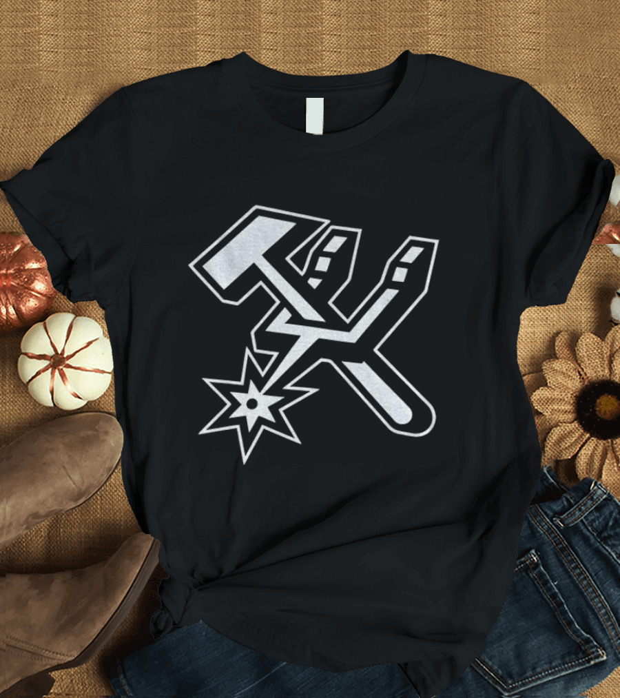 San Antonio Spurs Hammer Spur NBA Basketball 2026 T-Shirt