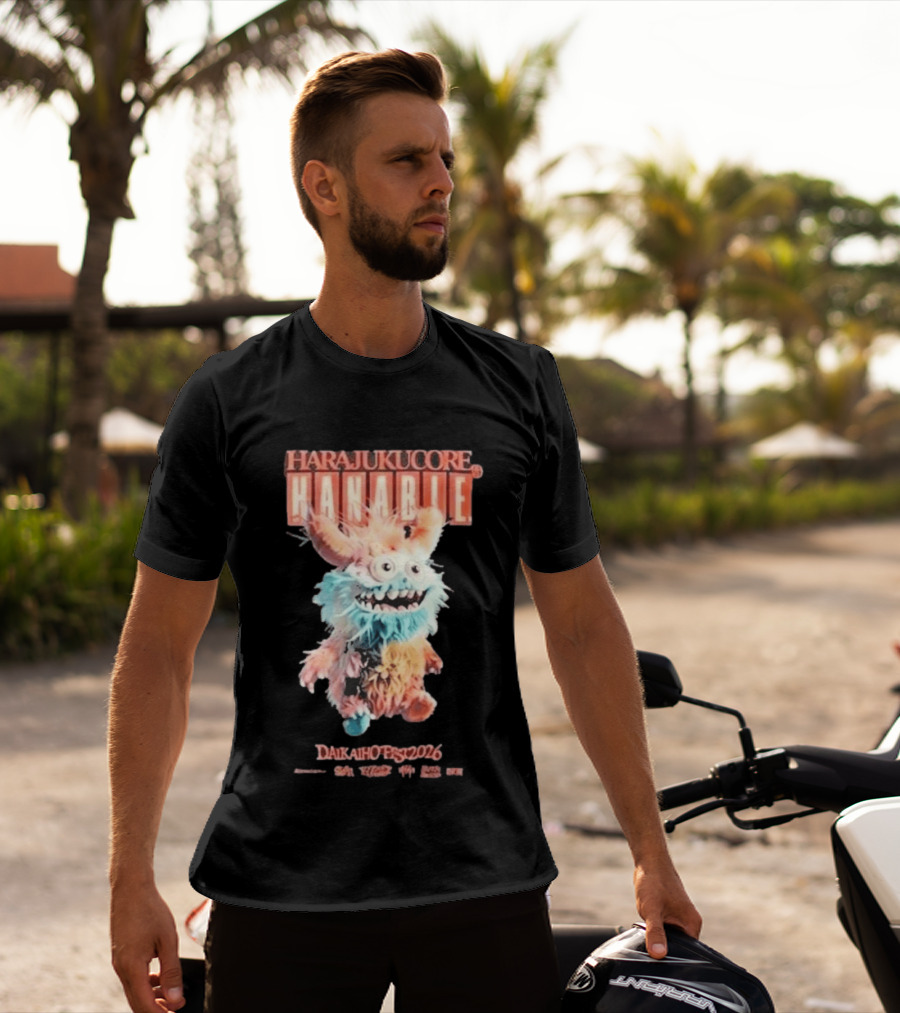 Harajukucore Hanabie Daikaiho Fest 2026 Anime Monster Tokyo Japan T-Shirt