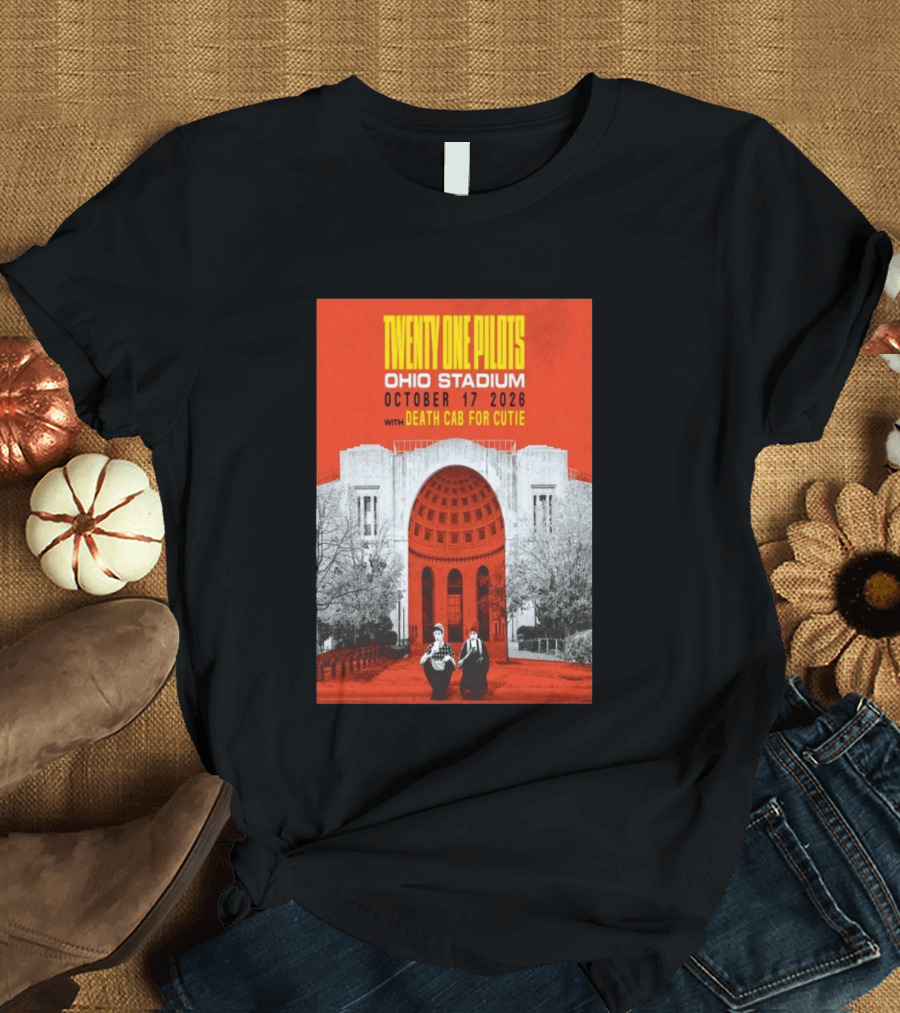 Twenty One Pilots Ohio Stadium October 17 2026 With Death Cab For Cutie T-Shirt