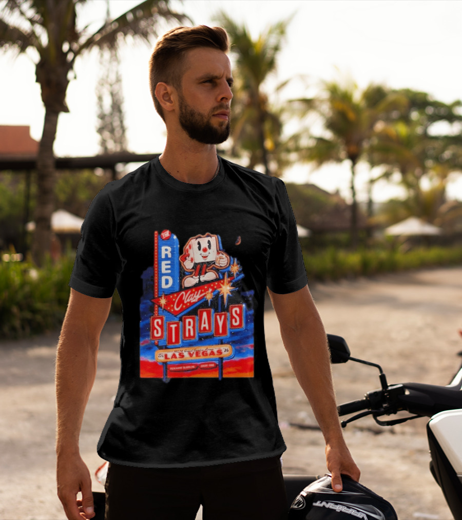 The Red Clay Strays MGM Grand Garden Arena Las Vegas December 5 2026 Neon Vintage Sign T-Shirt
