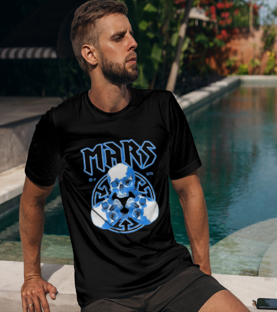 Thirty Seconds To Mars Blue Skulls European Tour 2027 T-Shirt