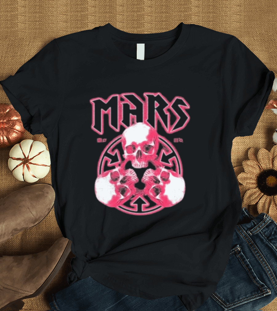 Thirty Seconds To Mars 2027 European Tour Red Skulls MARS T-Shirt