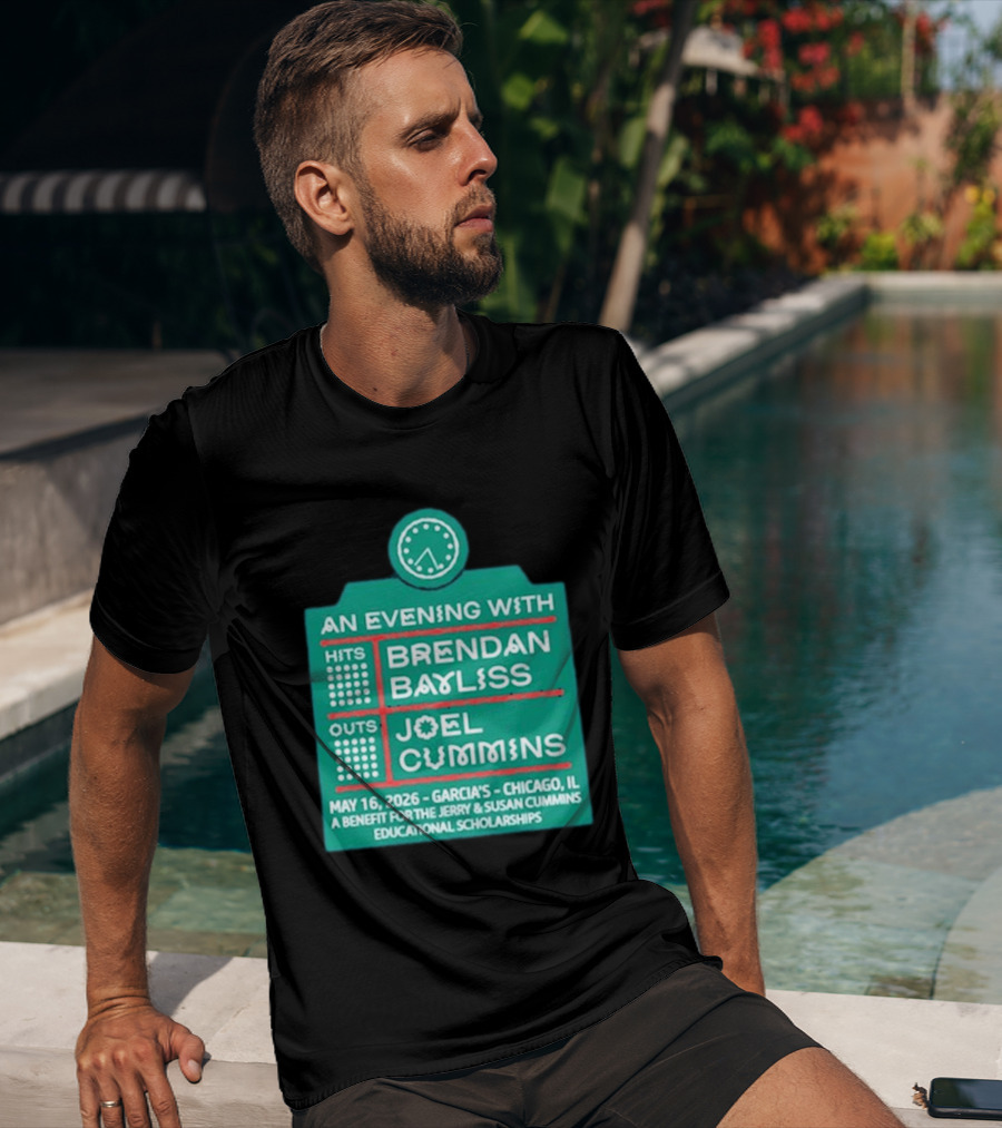 An Evening With Brendan Bayliss And Joel Cummins Garcia's Chicago May 16 2026 Benefit Event T-Shirt