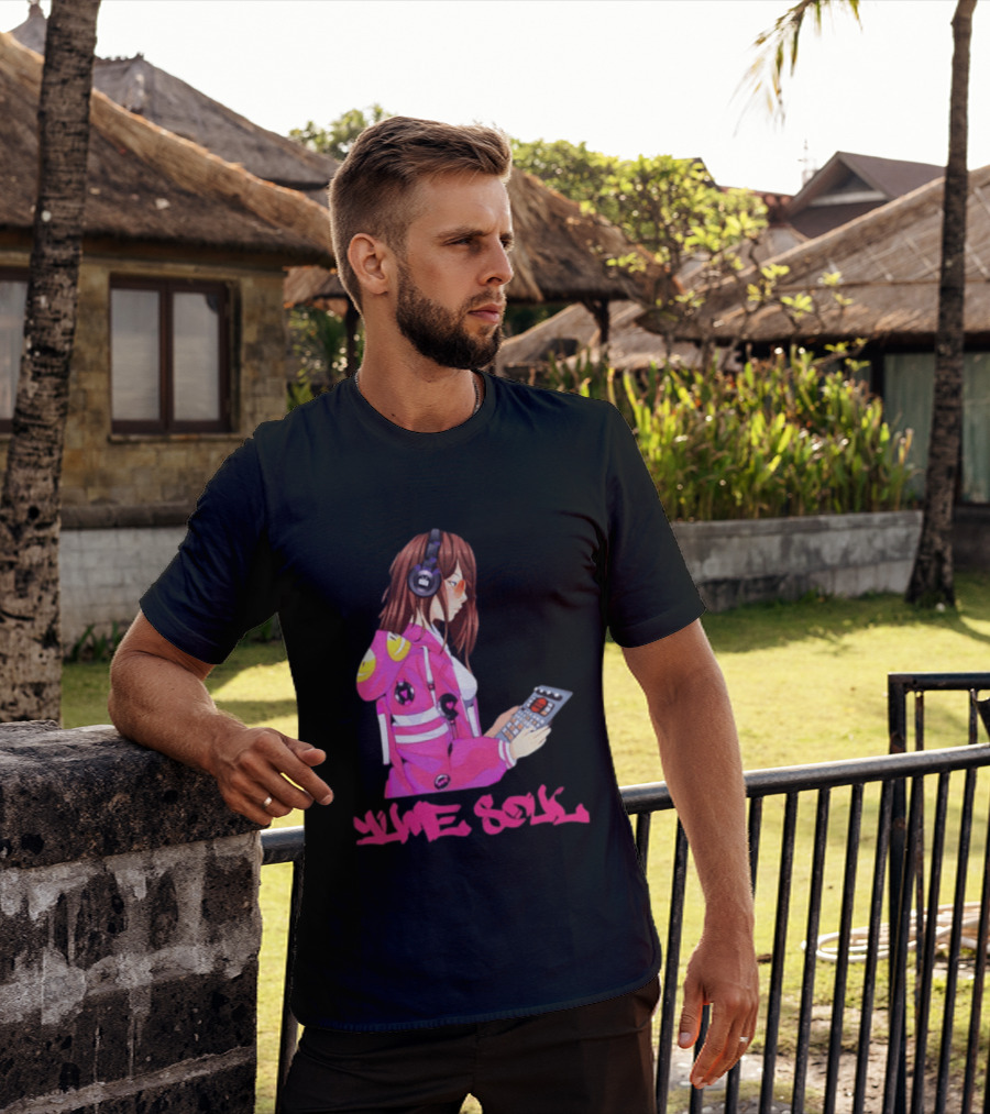 Yume Soul Anime Girl With Headphones And Game Controller T-Shirt