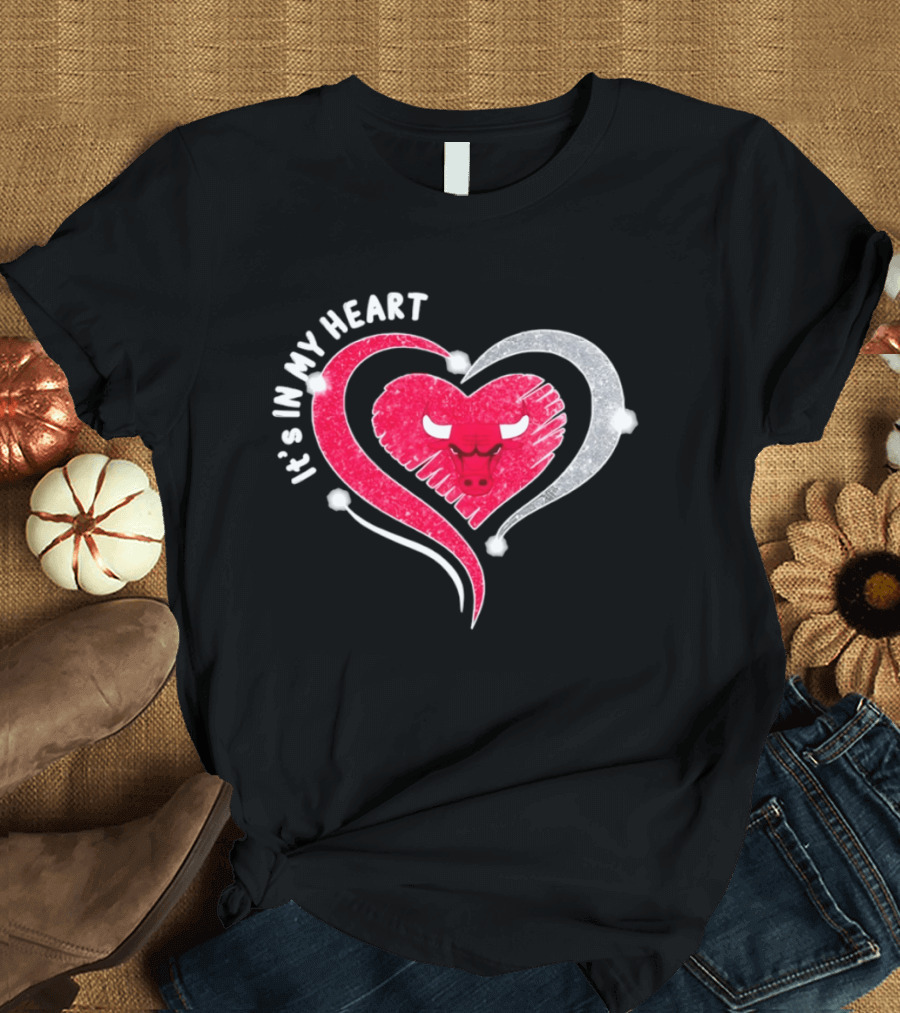 Chicago Bulls It's In My Heart Basketball NBA 2026 T-Shirt
