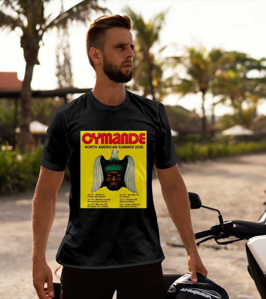 Cymande North American Summer 2026 Tour Dates And Locations T-Shirt