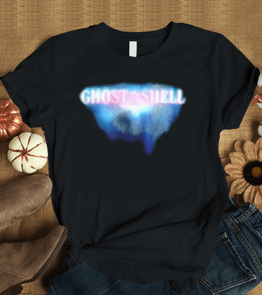 Ghost In The Shell Blue Illusion Polka Dot T-Shirt