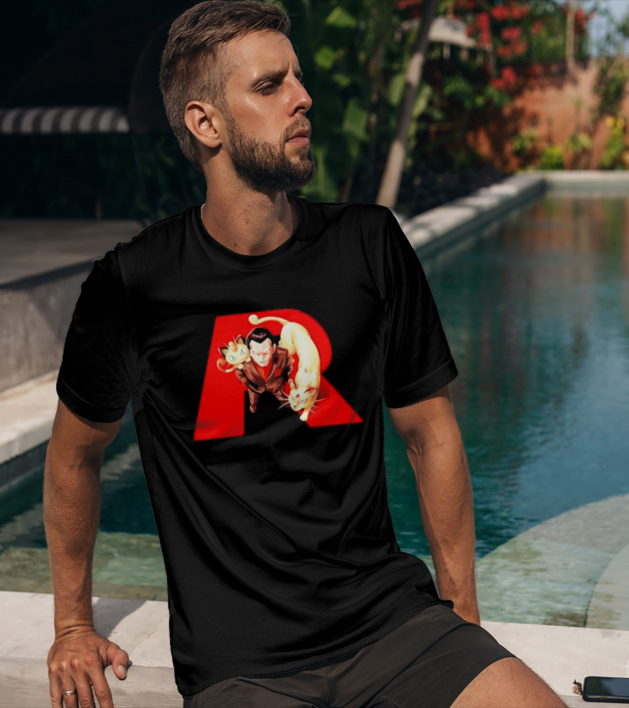Giovanni Team Rocket Meowth Persian Pokémon Anime Fanart T-Shirt