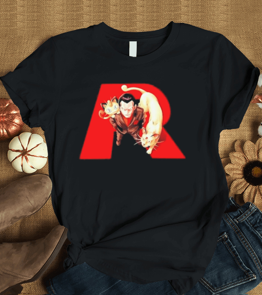Giovanni Team Rocket Meowth Persian Pokémon Anime Fanart T-Shirt
