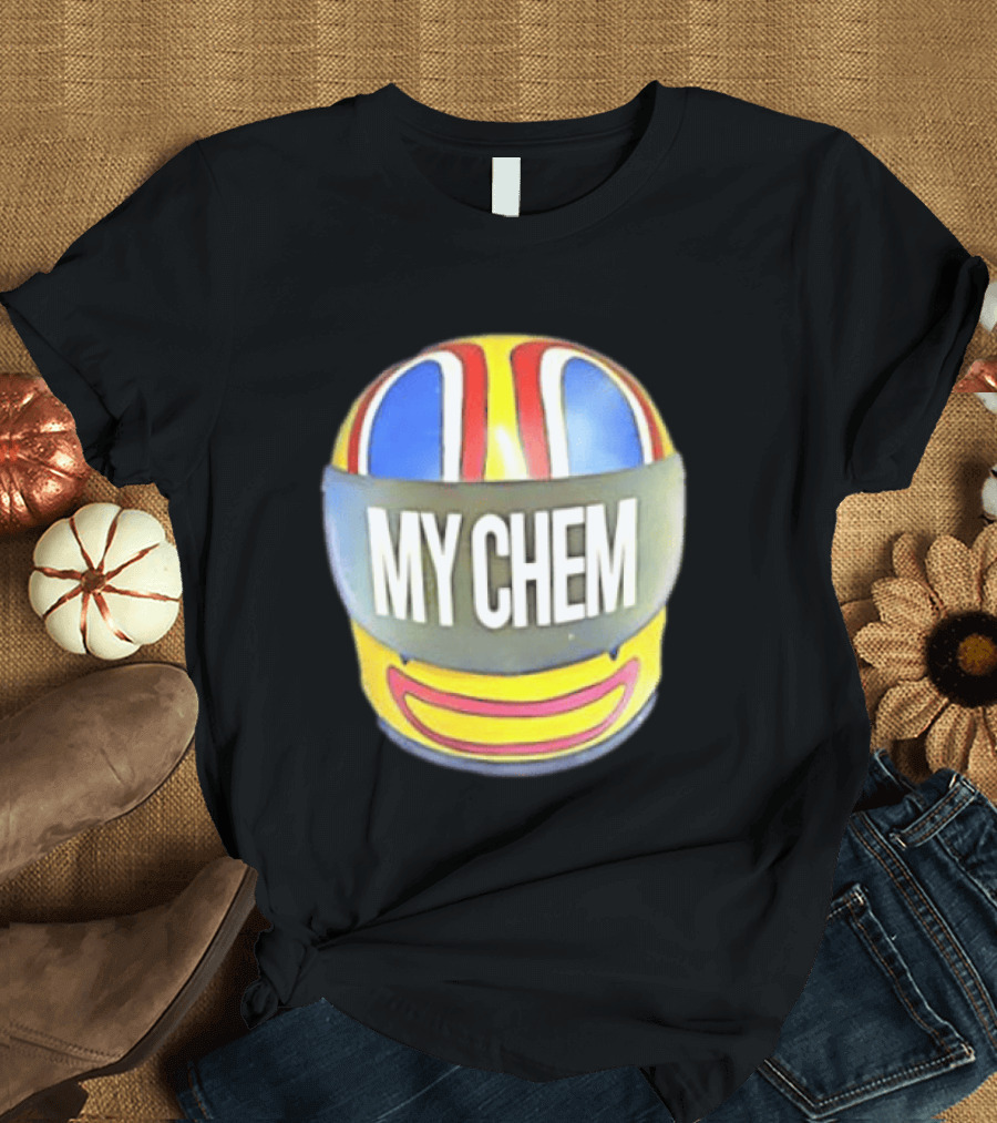 My Chem Helmet My Chemical Romance Music Lover Vibrant Racing T-Shirt