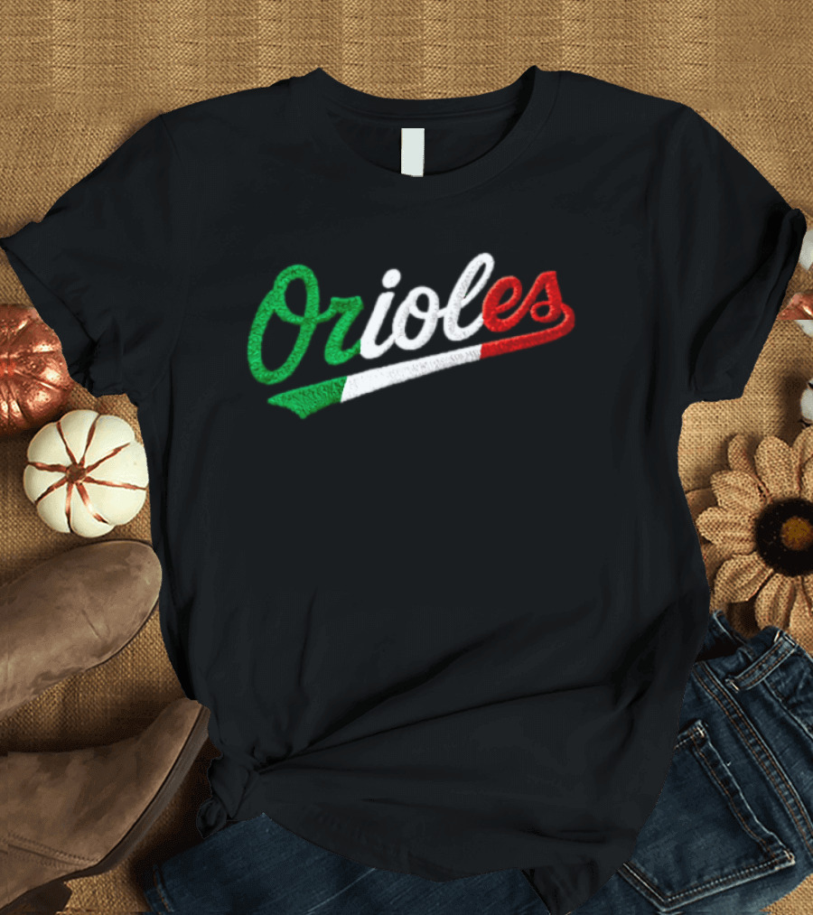 Orioles Italian Heritage Night Giveaway 2026 Flag T-Shirt