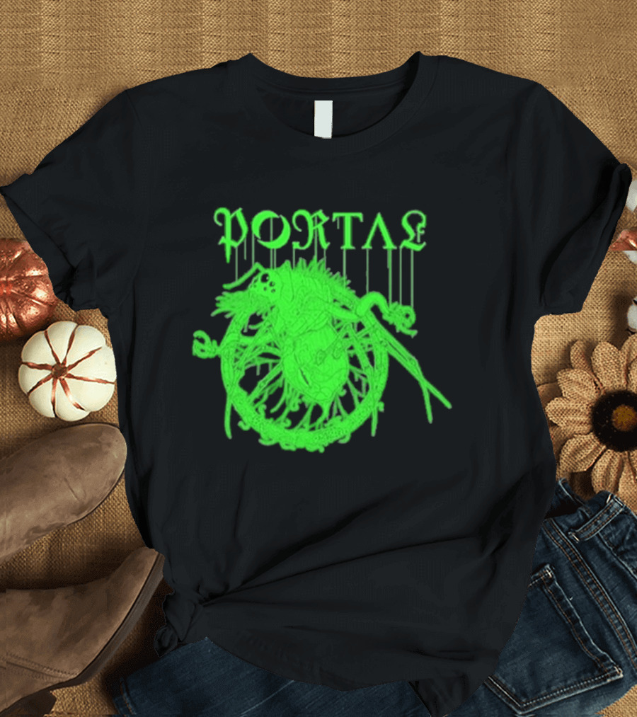 Portal Arachidonic Acid Sci Fi Creature Green Dripping T-Shirt