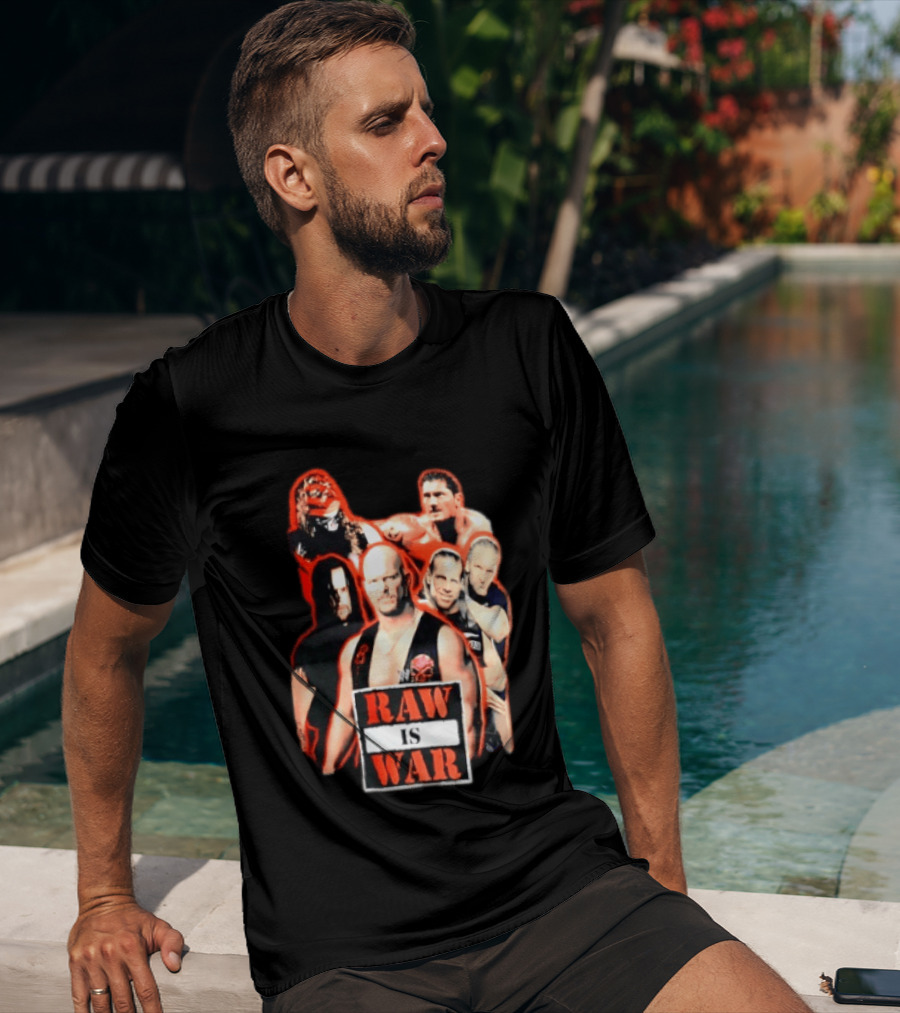 WWE Raw Is War Legends Kane Stone Cold Undertaker Shawn Michaels Triple H T-Shirt
