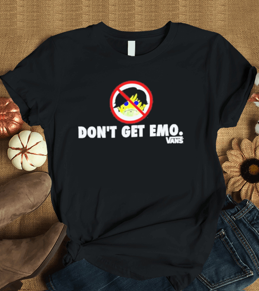 Don't Get Emo Vans Frog In No T-Shirt