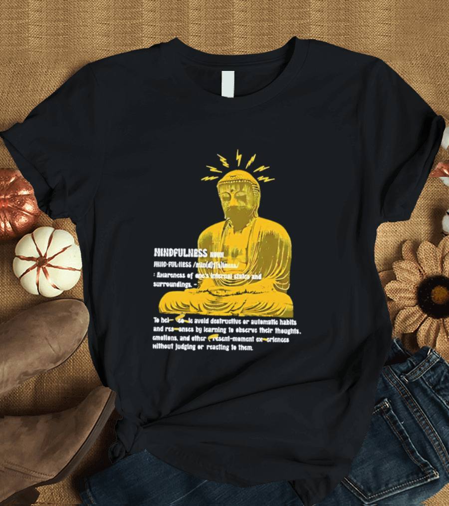 Mindfulness Buddha Awareness Internal States Surroundings Meditation T-Shirt