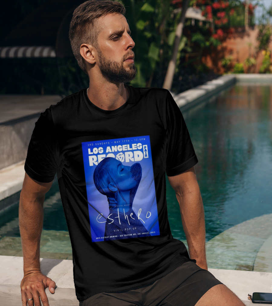 Los Angeles Record Fair May 17 Special Guest Esthero Vinyl Pop Up Arts District Brewing T-Shirt