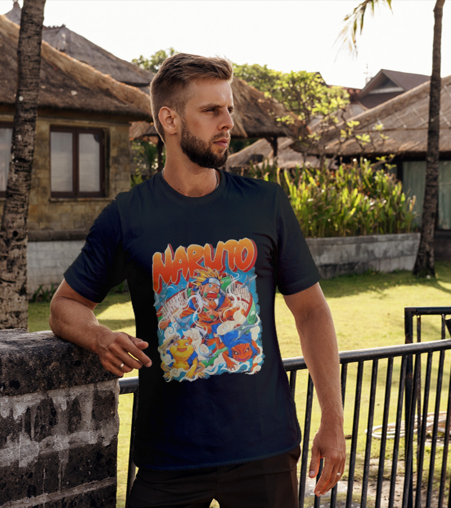 Naruto Uzumaki Toad Summoning Adventure Anime Ninja T-Shirt