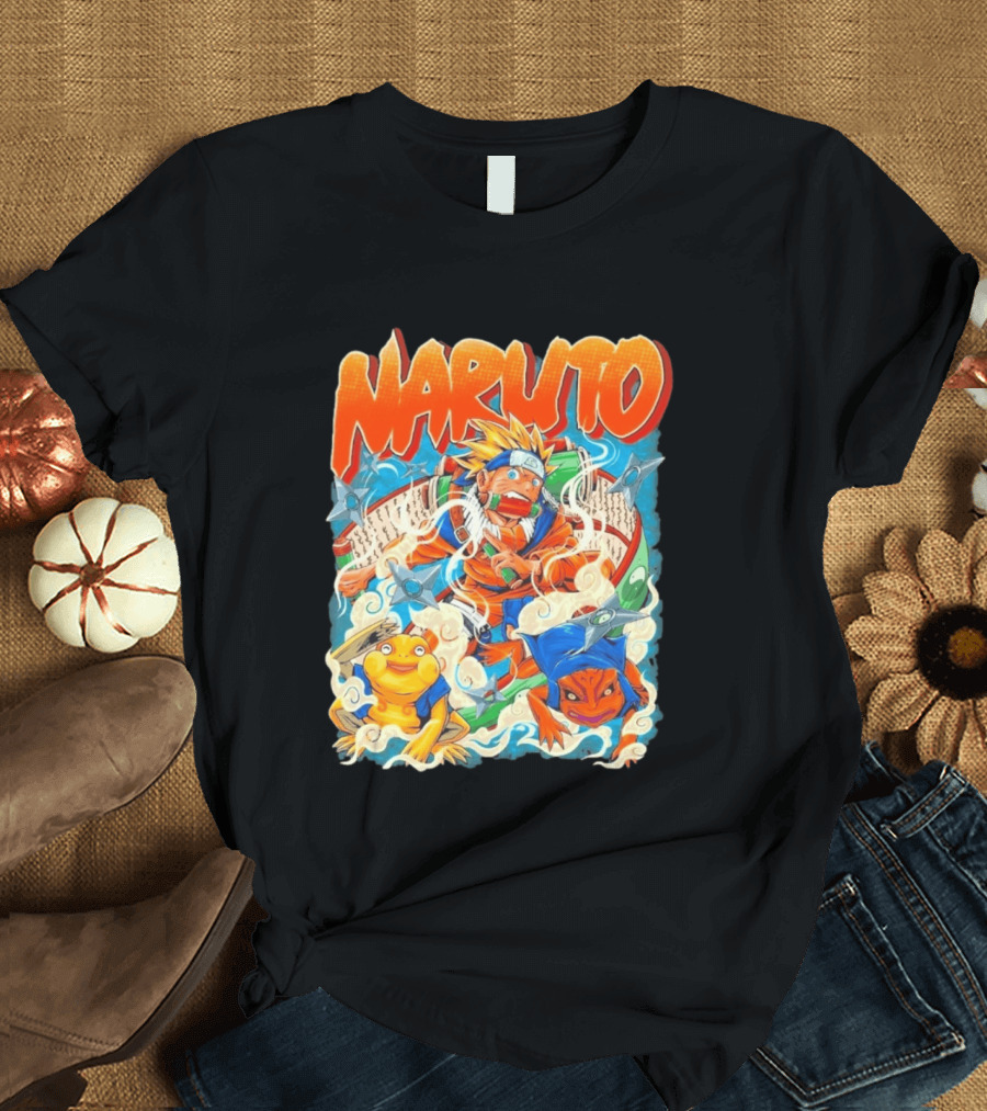 Naruto Uzumaki Toad Summoning Adventure Anime Ninja T-Shirt