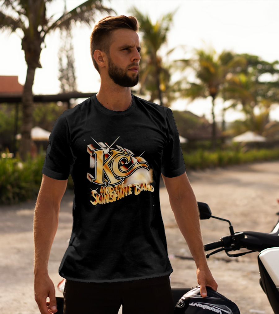 KC And The Sunshine Band Gold Logo Retro Disco T-Shirt