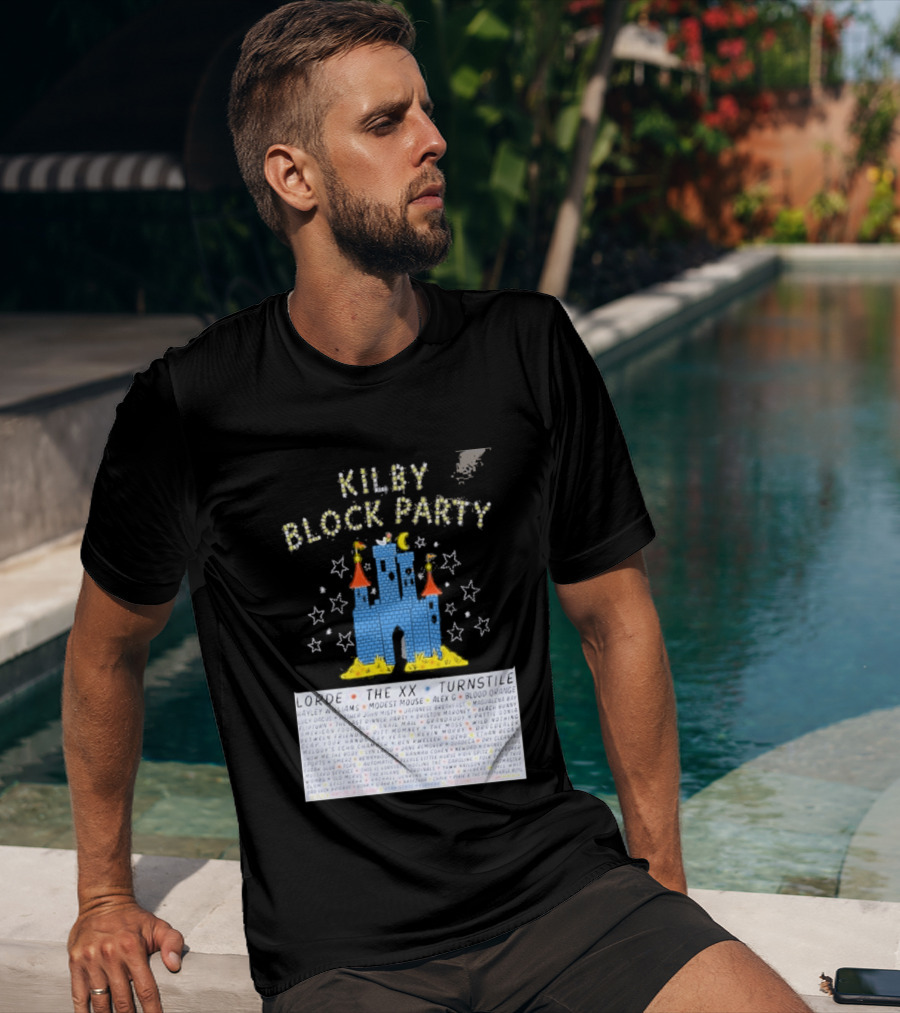 Kilby Block Party Salt Lake City May 17 2026 The XX Turnstile Alex G Blood Orange Stars Castle T-Shirt