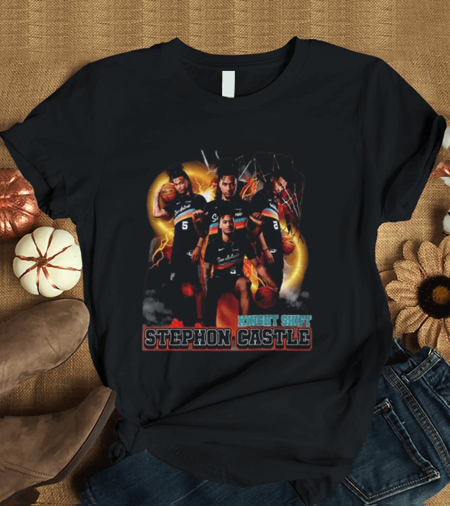 Knight Shift Stephon Castle San Antonio Spurs Basketball Star T-Shirt