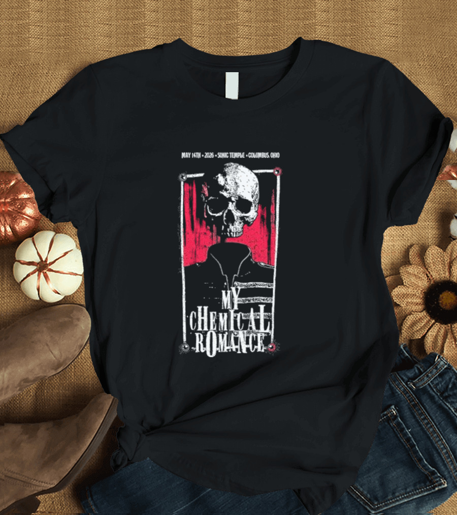 My Chemical Romance Skull May 14 2026 Columbus OH T-Shirt