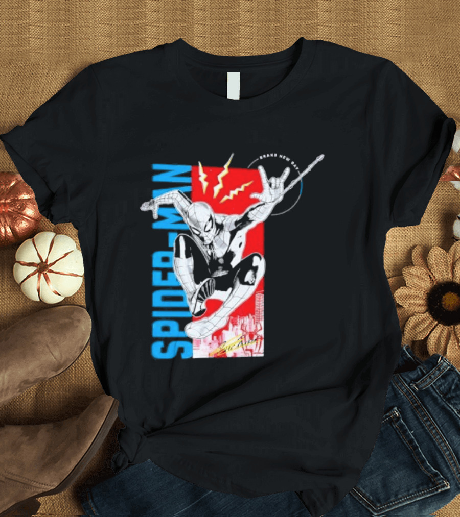 Spider Man Web Slinging Marvel Universe Brand New Day T-Shirt