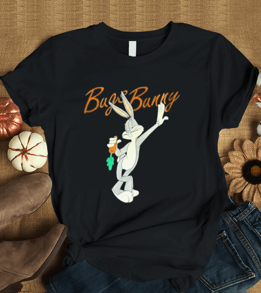 Looney Tunes Bugs Bunny Carrot Character Retro Animation T-Shirt