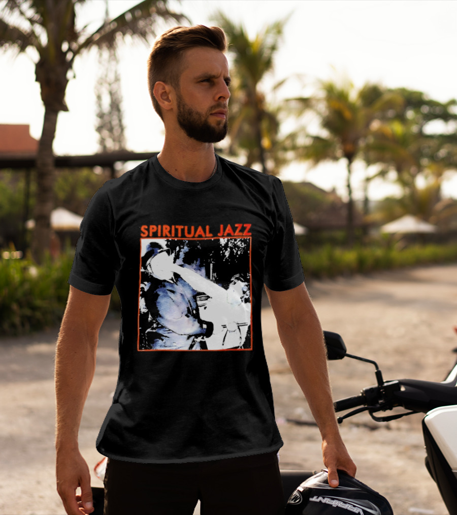 Spiritual Jazz Horn Player Watercolor T-Shirt