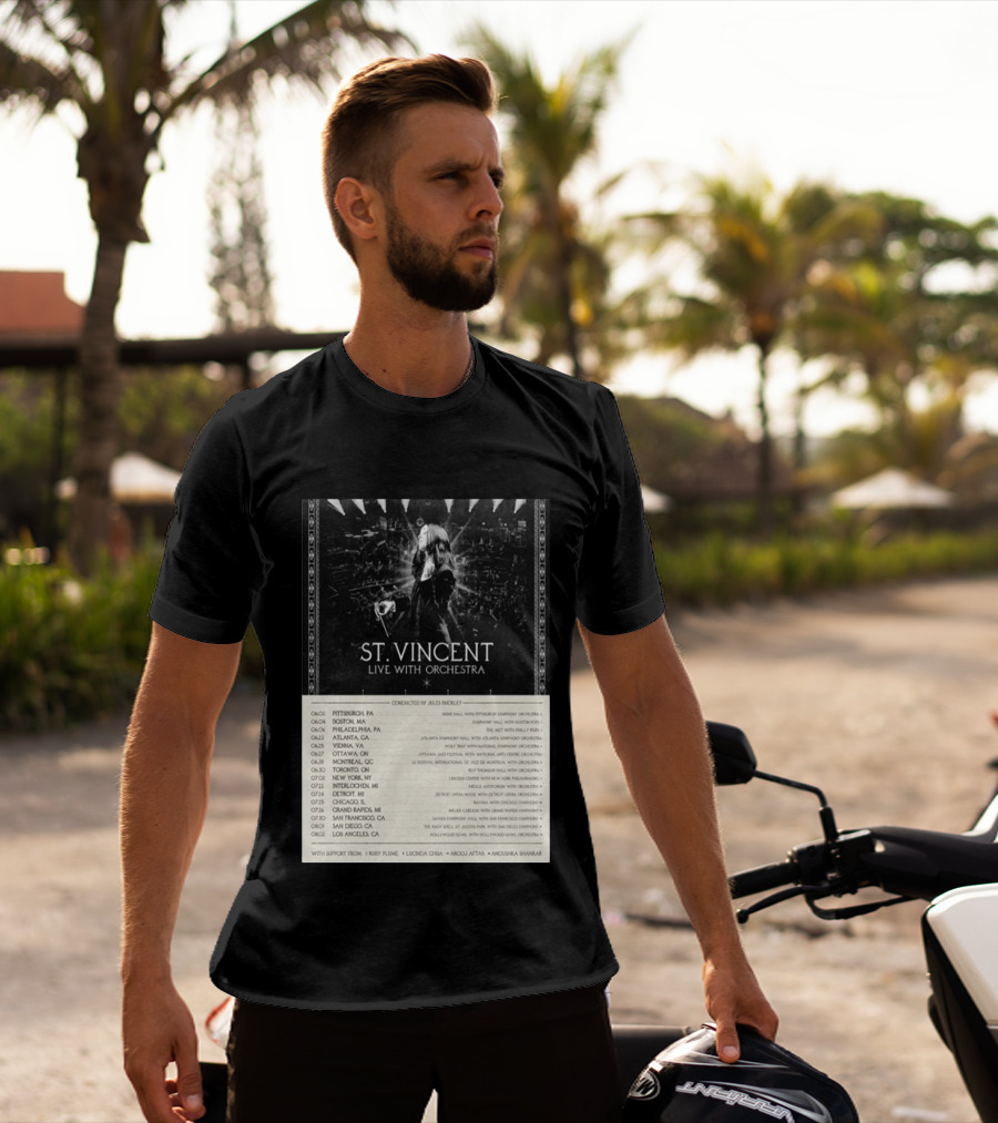 St Vincent Live With Orchestra 2026 Tour Conducted By Jules Buckley Dates And Locations T-Shirt