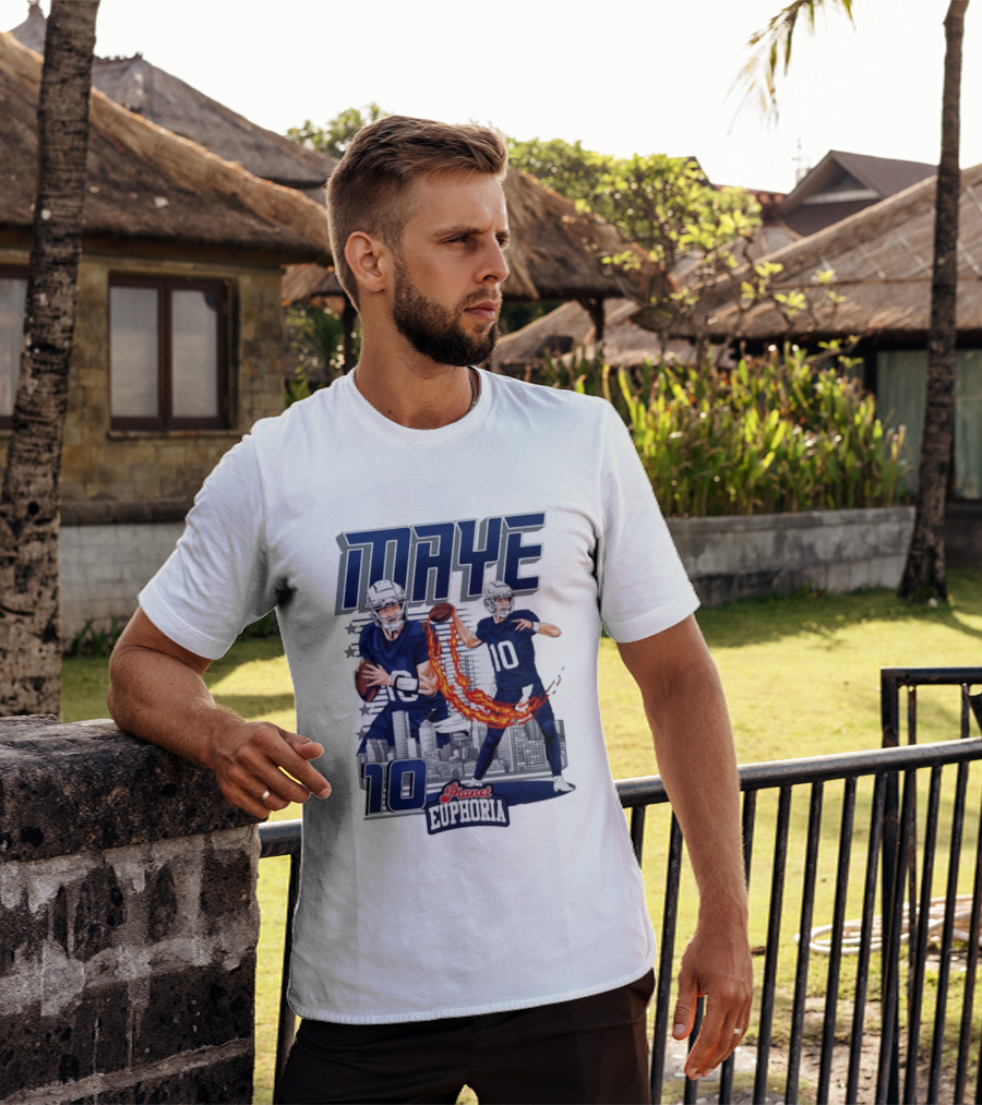 Maye 10 City's Hope Planet Euphoria Football Quarterback T-Shirt