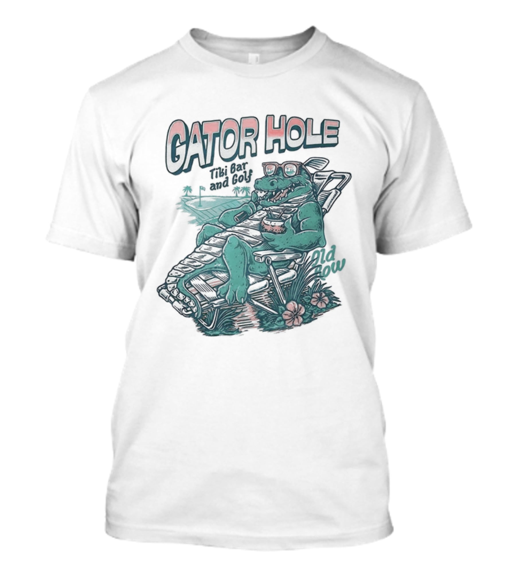 Gator Hole Tibi Bar Golf Crocodile Relax T-Shirt
