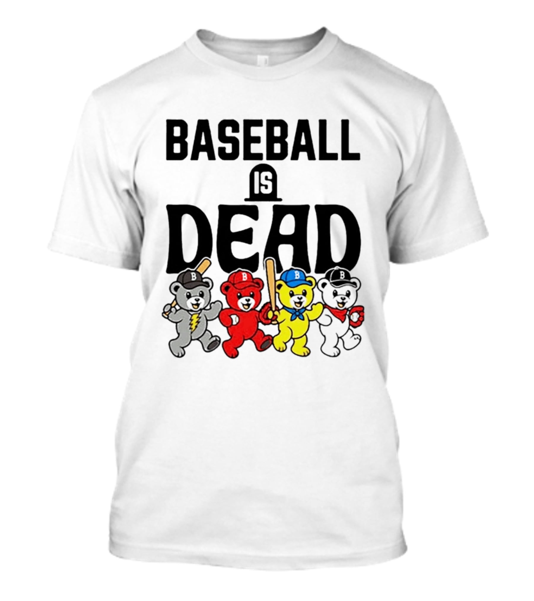 Grateful Dead Baseball Bears Is Dead Night T-Shirt