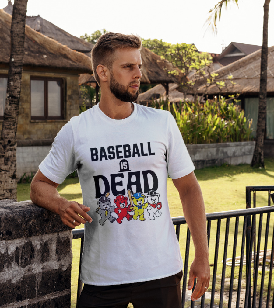 Grateful Dead Baseball Bears Is Dead Night T-Shirt