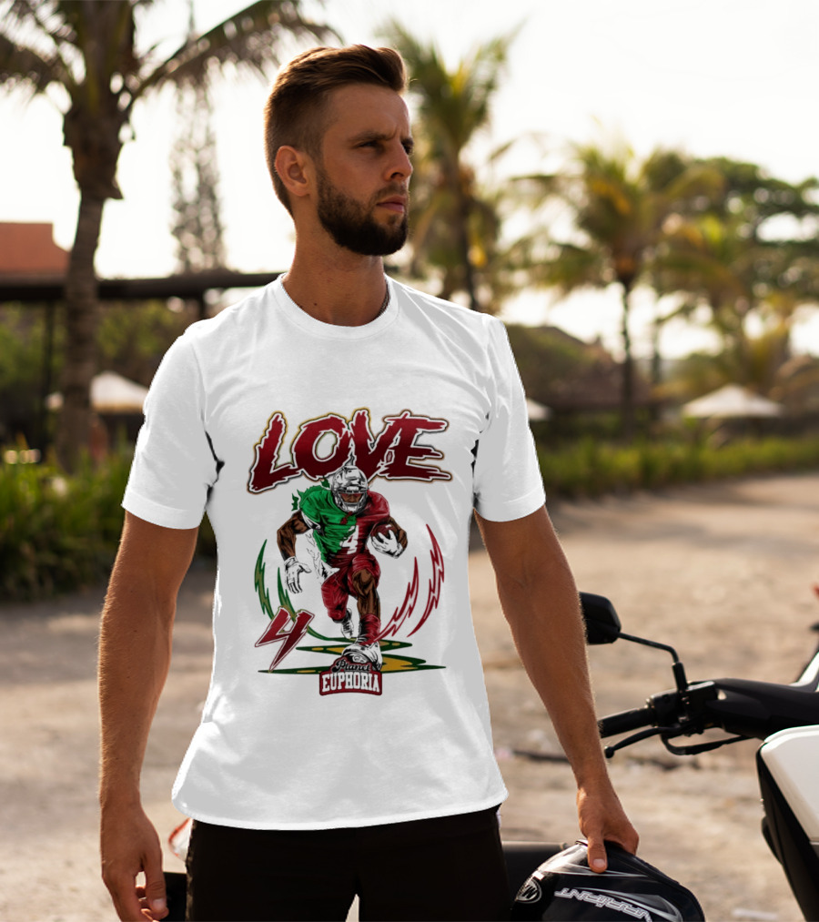 Jeremiyah Love Euphoria 4 Football T-Shirt
