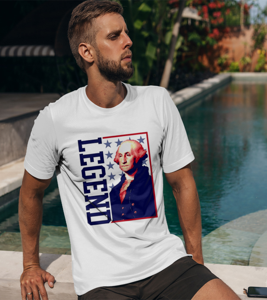 Legend George Washington 250th Anniversary America Freedom T-Shirt